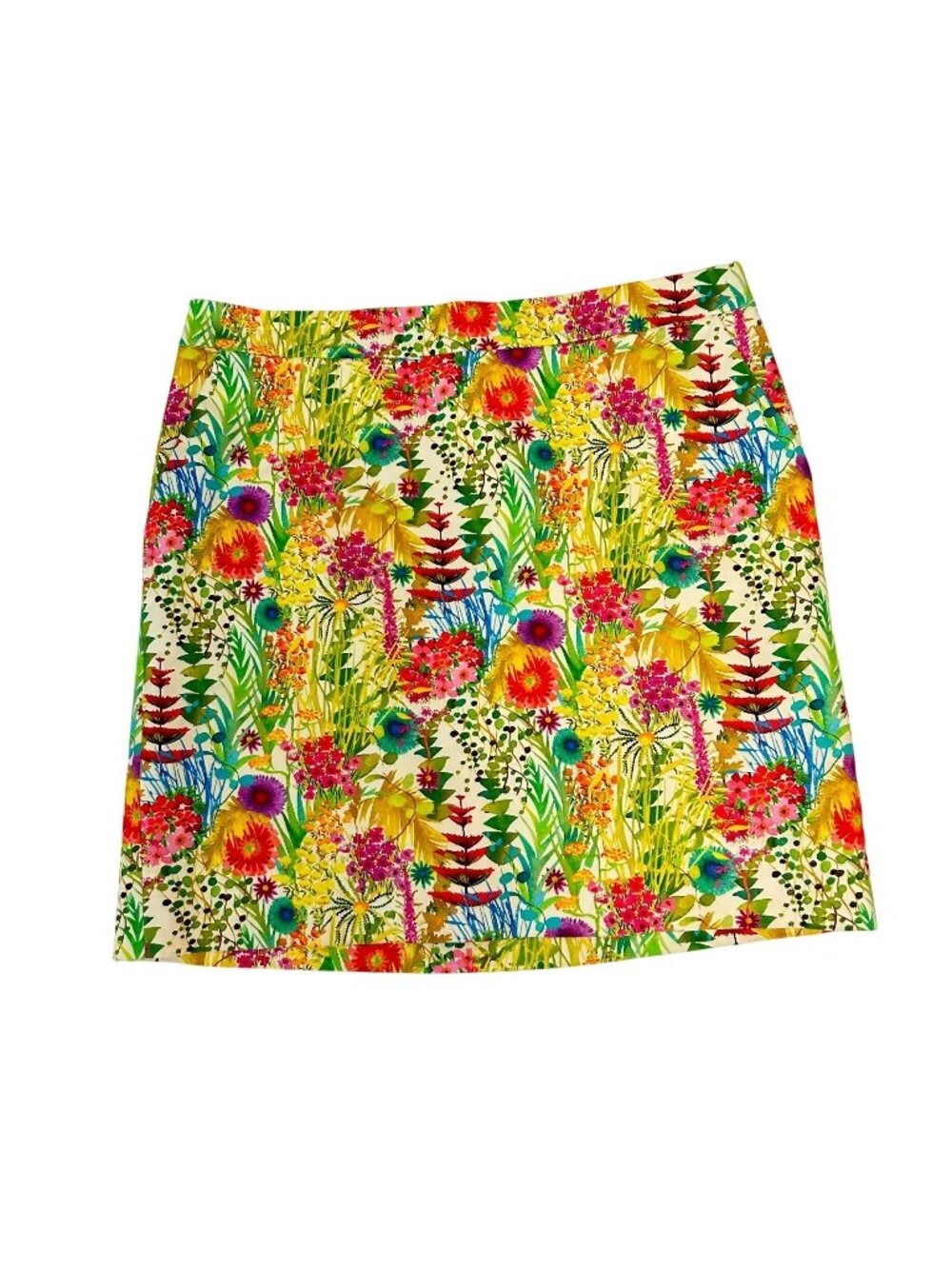 J Crew Liberty of London Skirt Yellow Floral Mini Tresco Size 0